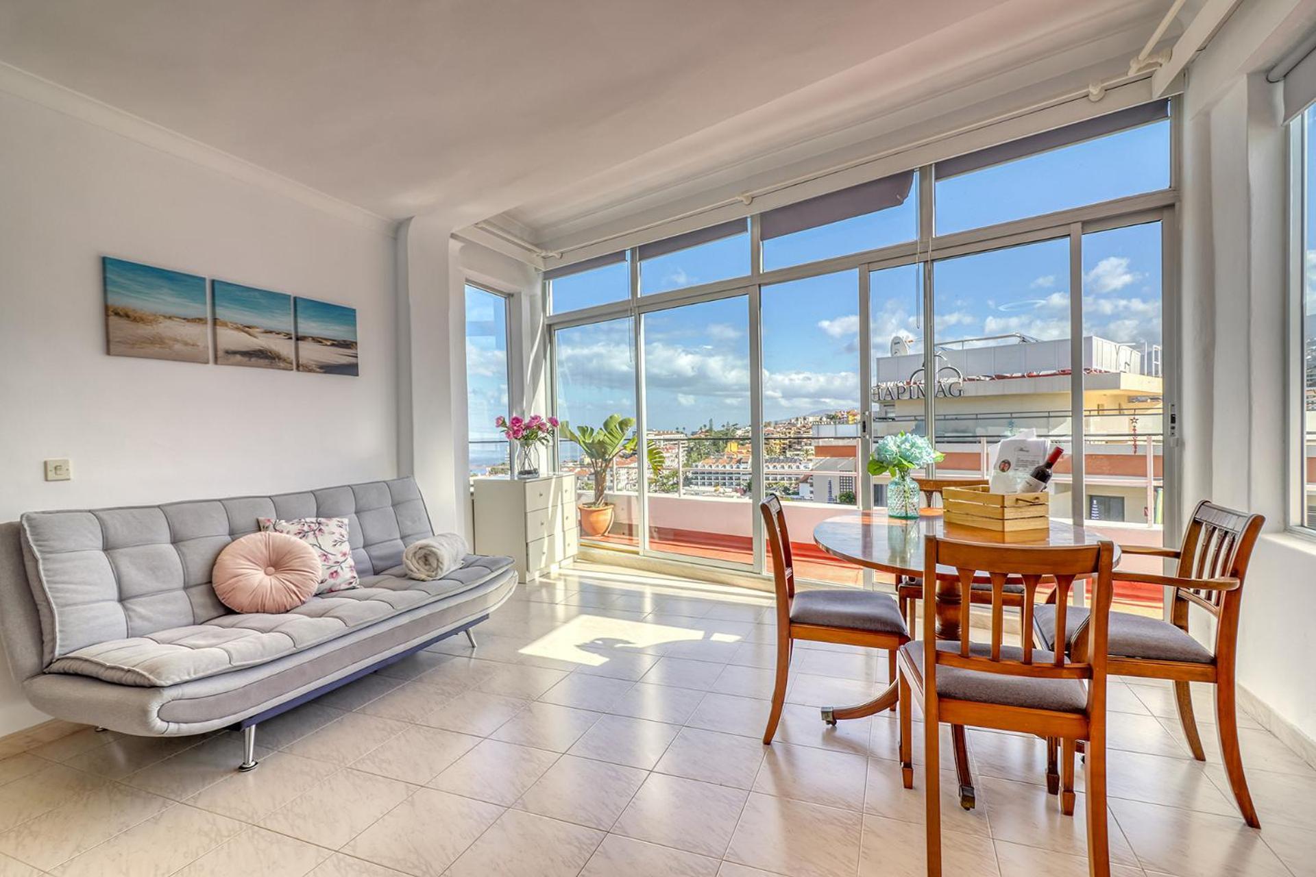 Spacious Penthouse With King-Size Bed, Huge Terrace, Ocean & Teide View 푸에르토 드 라 크루즈 외부 사진