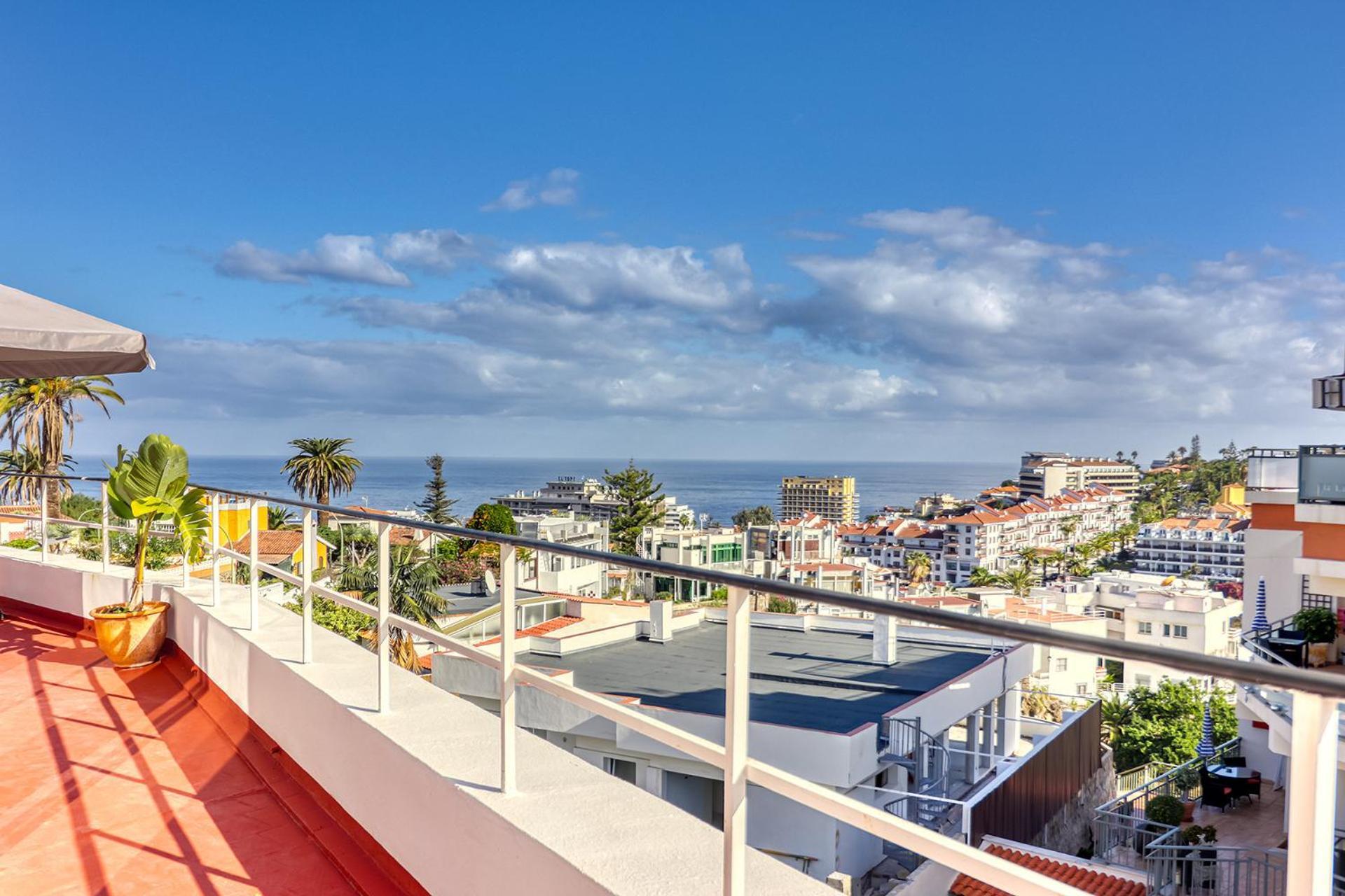 Spacious Penthouse With King-Size Bed, Huge Terrace, Ocean & Teide View 푸에르토 드 라 크루즈 외부 사진